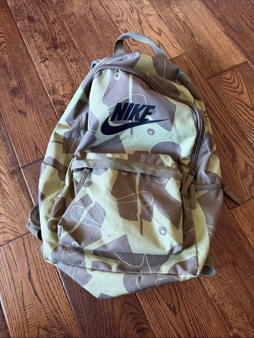 Nike Olive Camo Backpack for Men 2 L